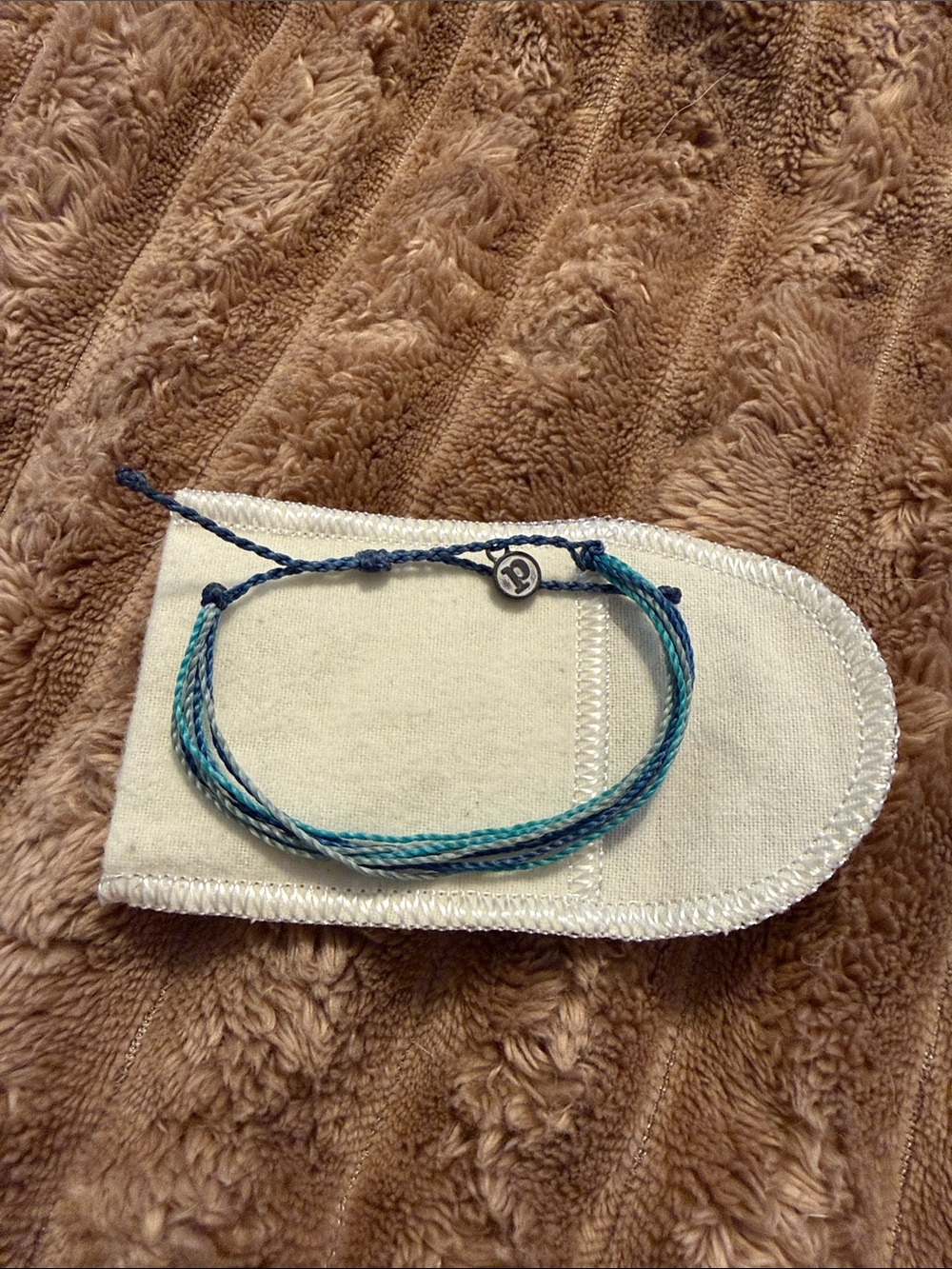 Pura Vida Teal and Blue Braided Bracelet